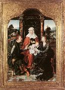 CLEVE, Joos van St Anne with the Virgin and Child and St Joachim gh Sweden oil painting reproduction